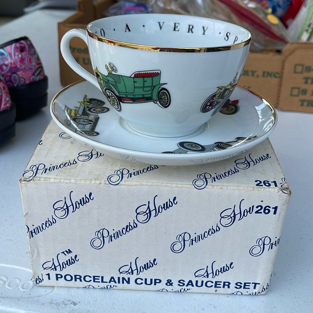Princess house porcelain cup and saucer set